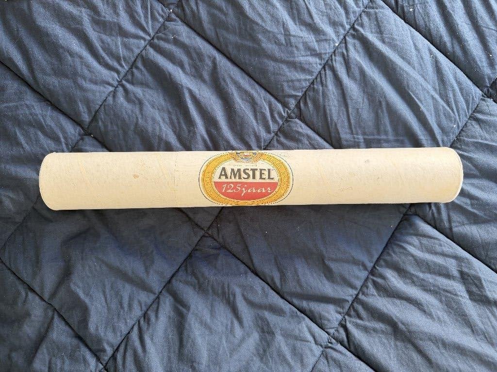 Amstel bier posters 125 jaar., Ophalen of Verzenden, Nieuw, Reclamebord, Plaat of Schild, Amstel