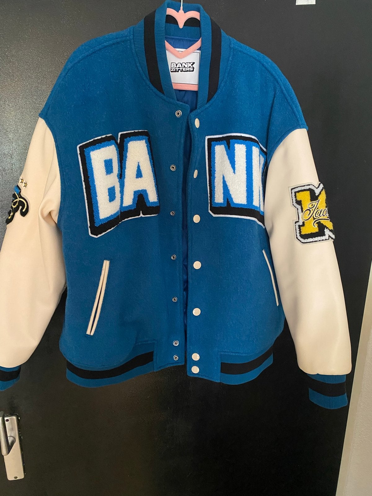 Bank Zitters Varsity Jacket - Maat S, Kleding | Dames, Ophalen of Verzenden, Zo goed als nieuw, Maat 36 (S), Blauw