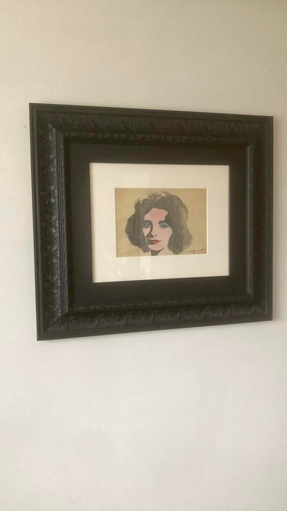 Schilderij Andy Warhol titel “ Lizz Taylor”, Antiek en Kunst, Kunst | Schilderijen | Klassiek, Ophalen