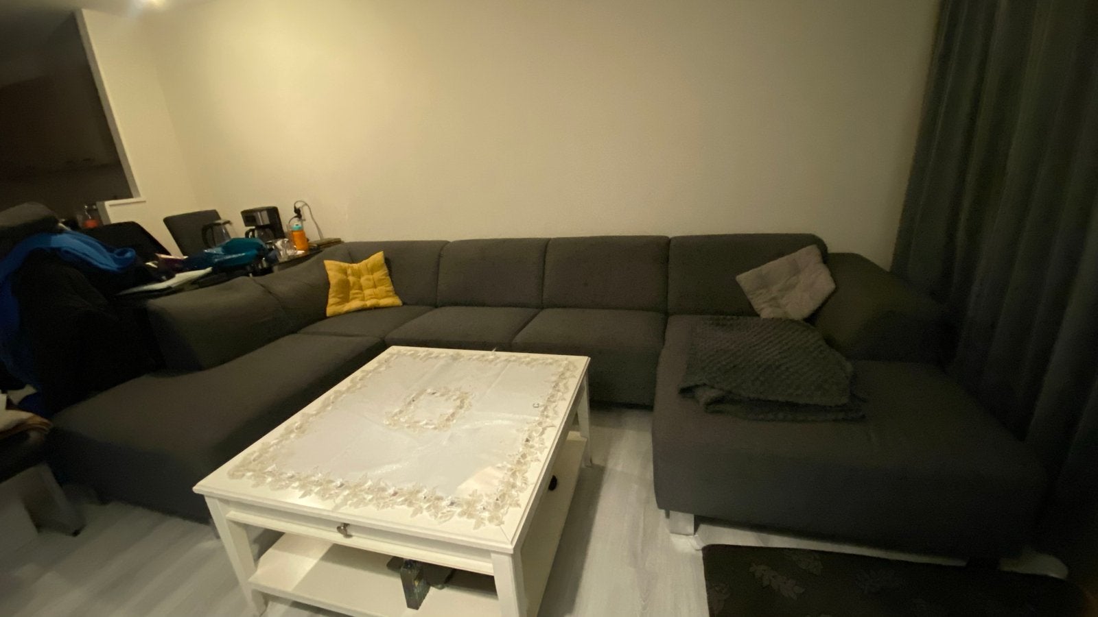 Hoekbank, Huis en Inrichting, Banken | Bankstellen, Ophalen, Gebruikt, 100 tot 125 cm, Hoekbank