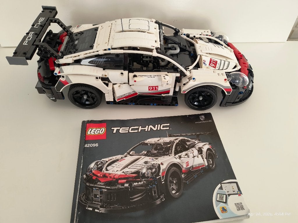 LEGO TECHNIC 42096 Preche 919 RSR 100% compleet met boekje, Lego, Ophalen of Verzenden, Zo goed als nieuw, Compleet