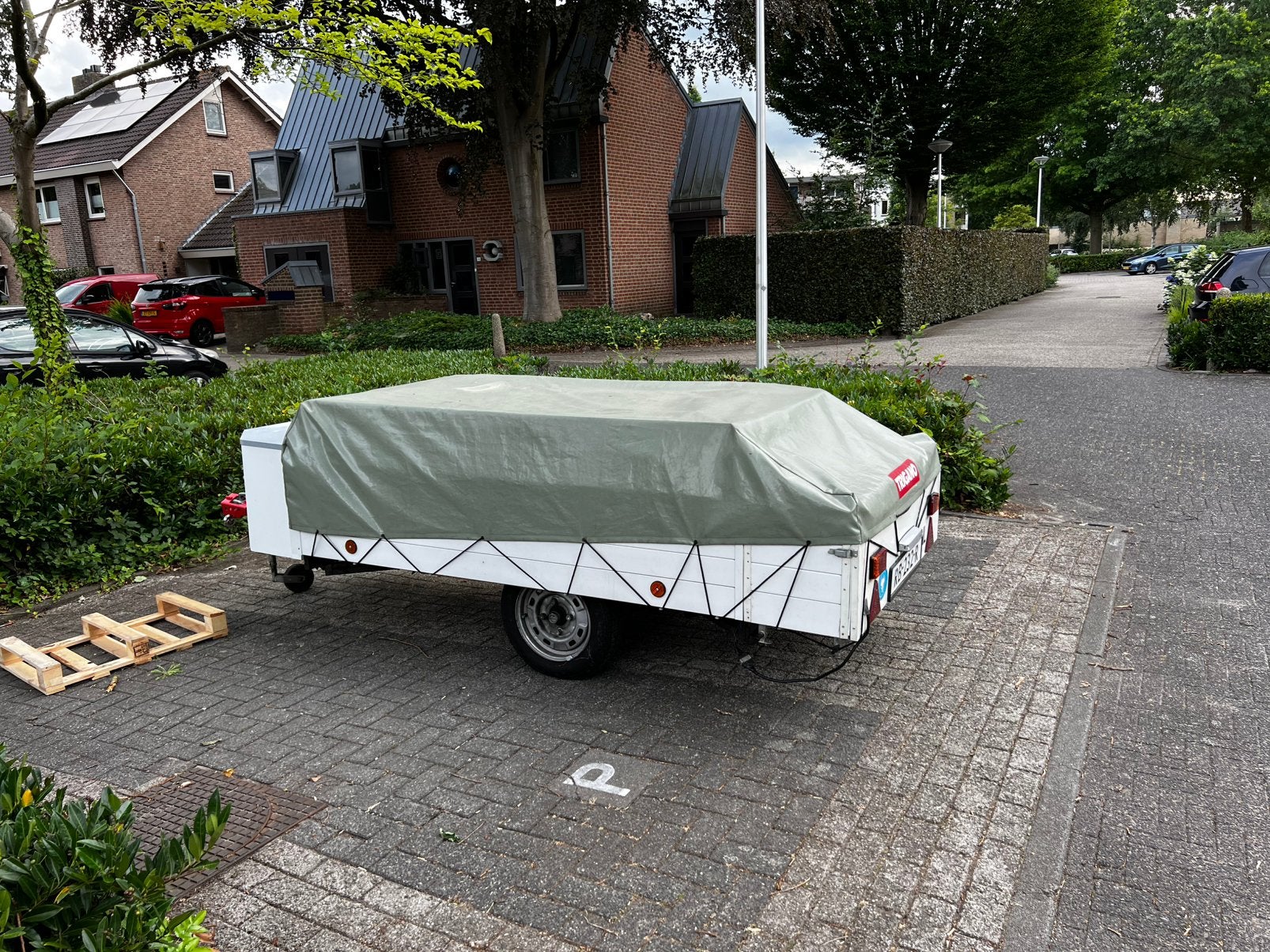 Vouwwagen Chantily - Waterdicht en Gepimpt!, Caravans en Kamperen, Vouwwagens, Overige merken, tot en met 4, Groen, Ophalen