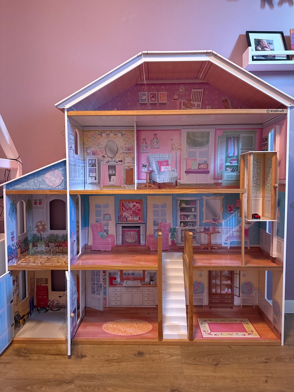 Groot KidKraft Houten Poppenhuis, Ophalen, Gebruikt, Hout