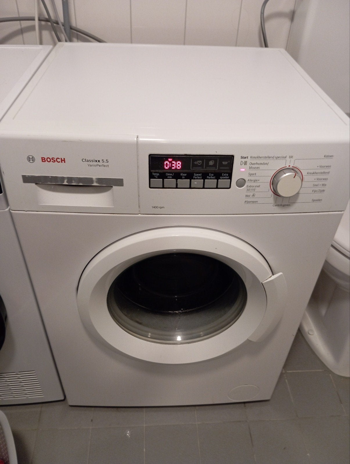 Bosch Classixx 5.5 VarioPerfect Wasmachine 1400 toeren, 1200 tot 1600 toeren, Gebruikt, 4 tot 6 kg, Voorlader