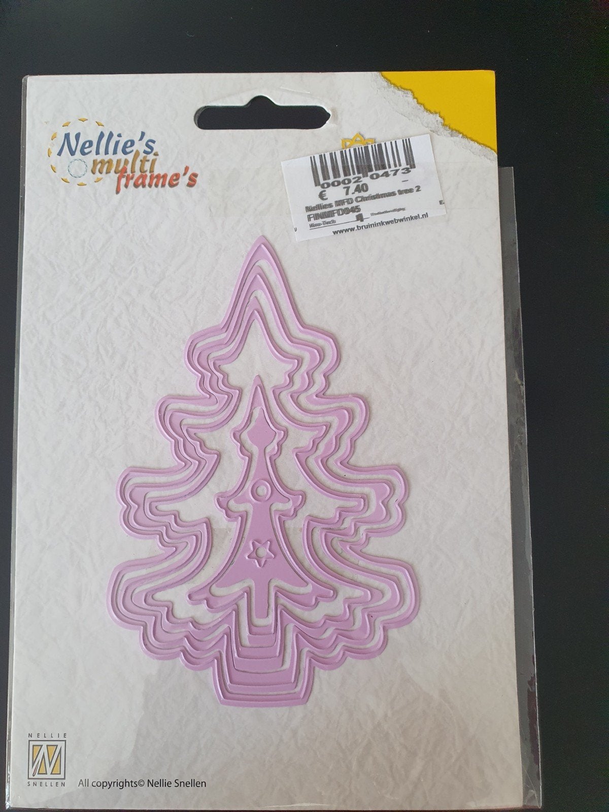 nellie's multi frames MFD045 Christmas trees, Ophalen of Verzenden, Nieuw, Kerst, Pons of Mal