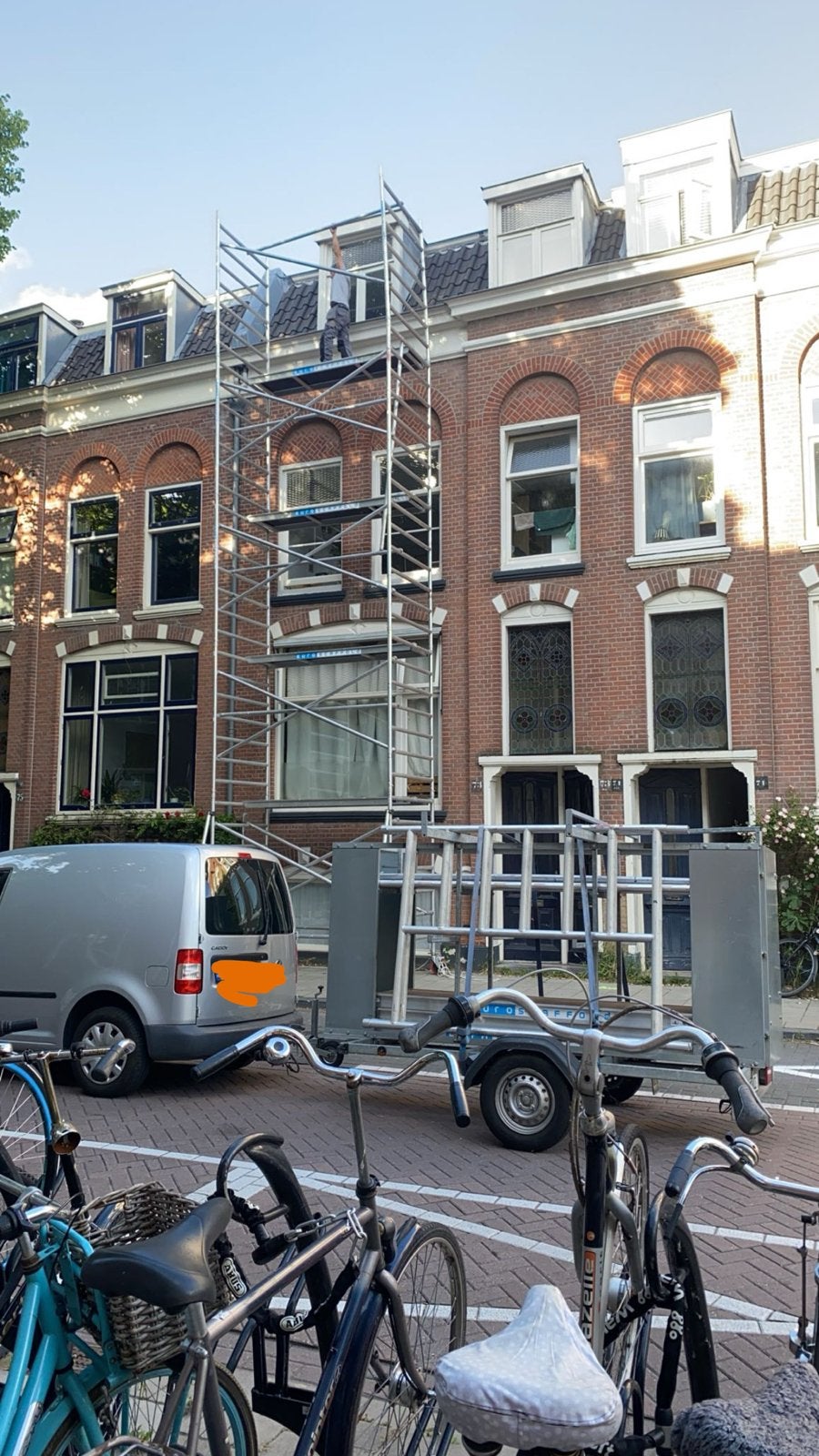 Steiger te huur - Diverse hoogtes beschikbaar, Doe-het-zelf en Verbouw, Steigers, Ophalen of Verzenden, Gebruikt, Gevelsteiger