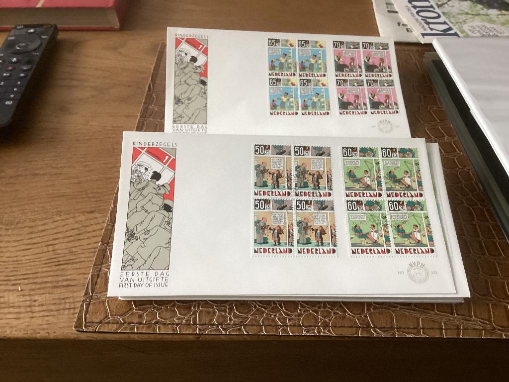 No1975 Afwijkend E223 blokken van 4 Nederland jaargangen fdc, Ophalen, Onbeschreven, Nederland