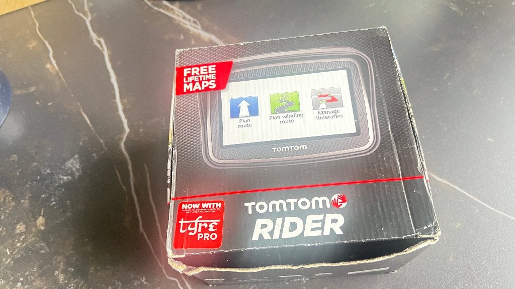 TomTom Rider Pro motor navigatie met levenslange kaarten, Motoren, Ophalen, Gebruikt