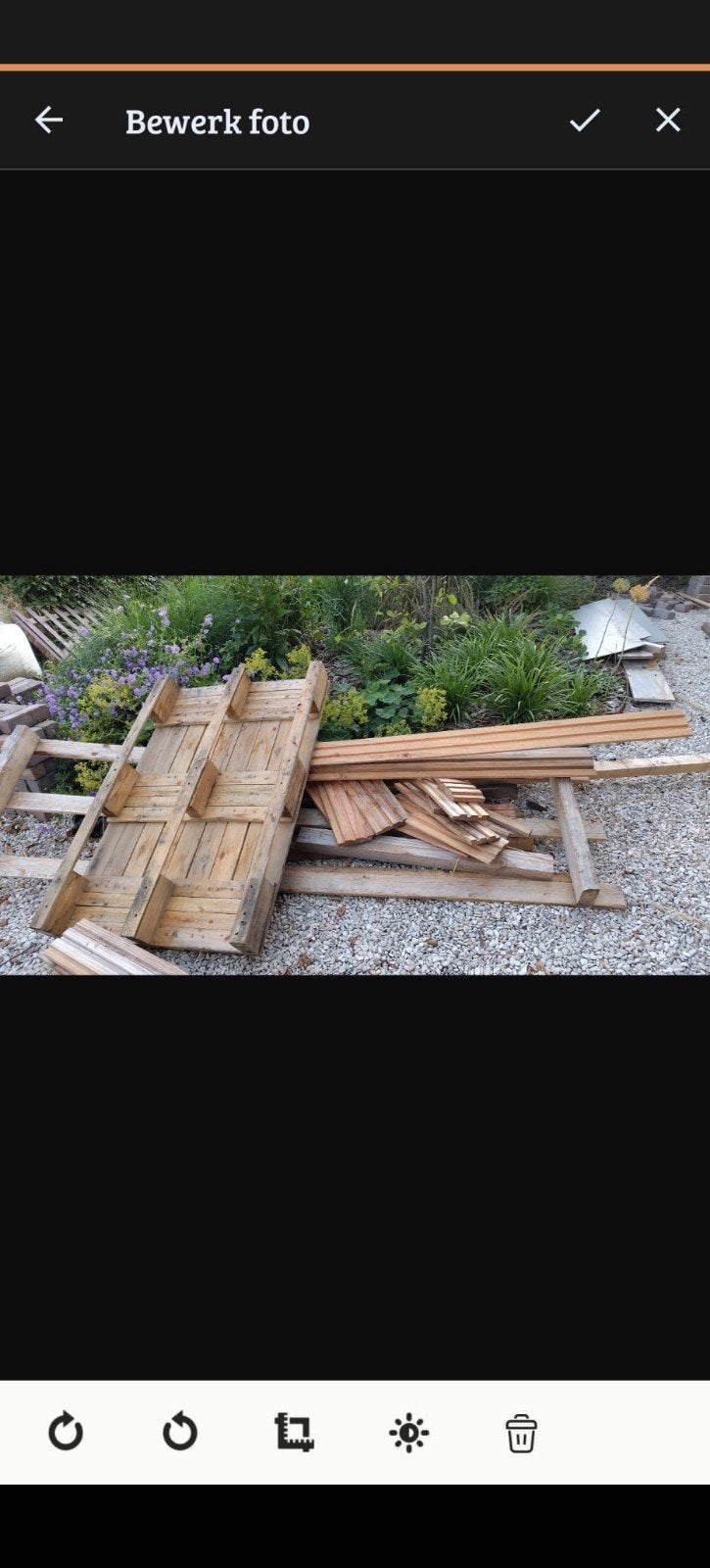 Gratis resthout/brandhout, Doe-het-zelf en Verbouw, Hout en Planken, Ophalen, Gebruikt, Pallet, Minder dan 200 cm