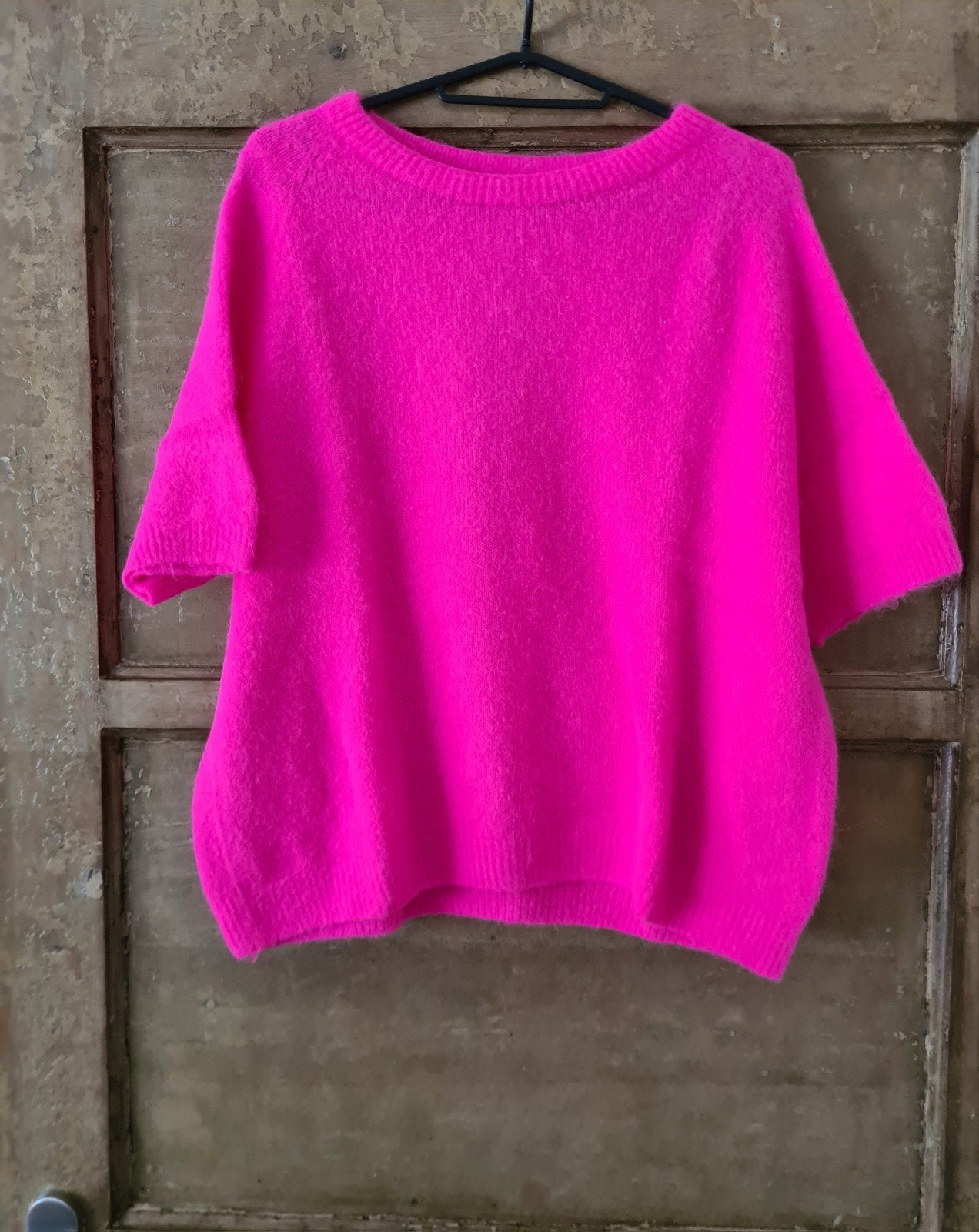 Loose-fit trui van alpacawolmix - kriebelt niet!, Kleding | Dames, Maat 42/44 (L), Nieuw, Ophalen of Verzenden, Roze
