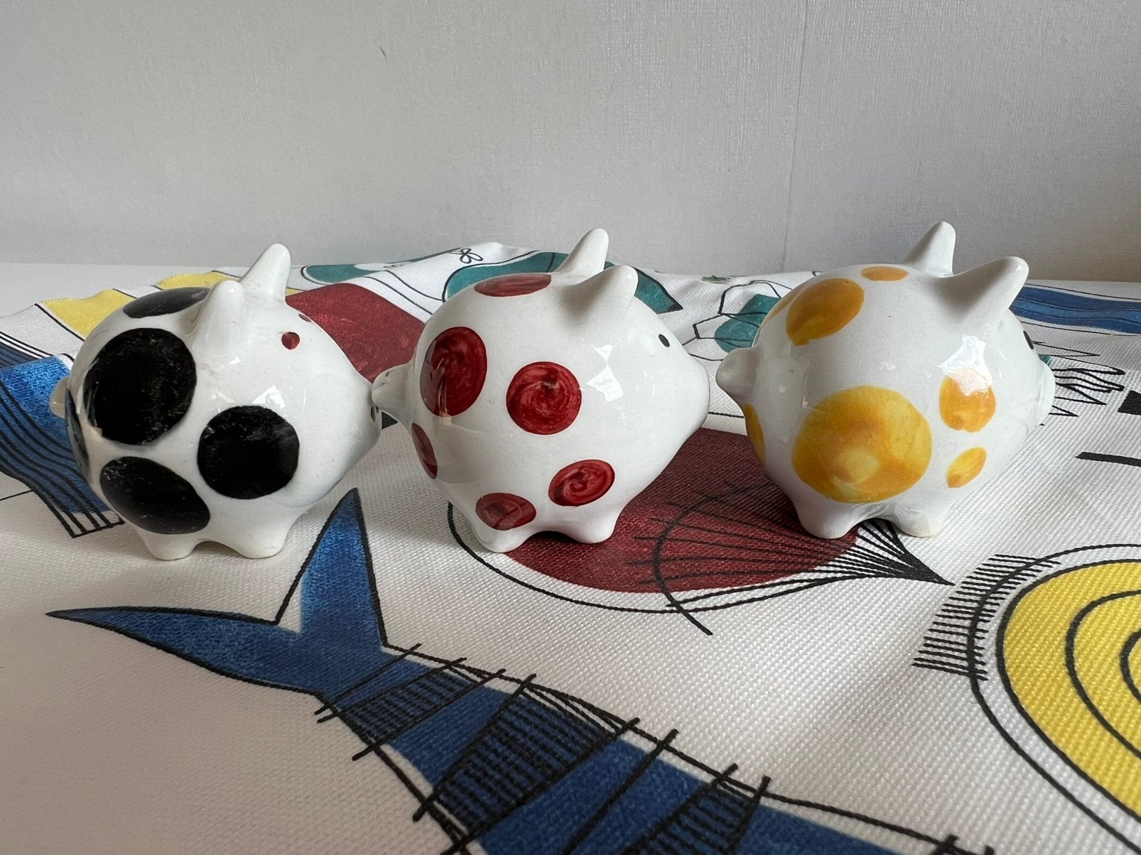 3 Vintage Rörstrand Picknick Peper Zout Varkentje M. Westman, Antiek en Kunst, Ophalen of Verzenden
