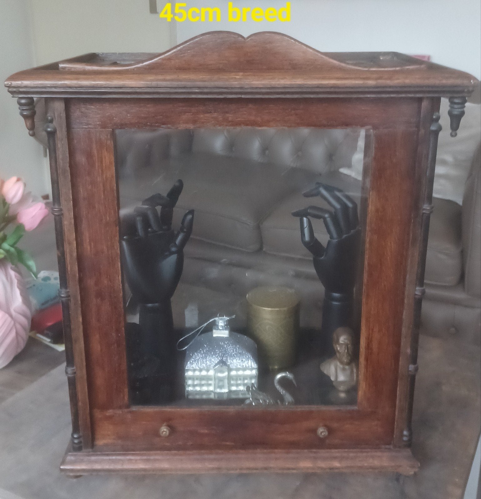 Antiek vitrine winkel toonbank kastje apotheek Art deco, Ophalen