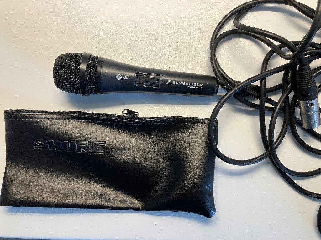 Sennheiser E835 S met 5 m kabel 50 euro vaste prijs, Muziek en Instrumenten, Ophalen of Verzenden, Gebruikt, Zangmicrofoon