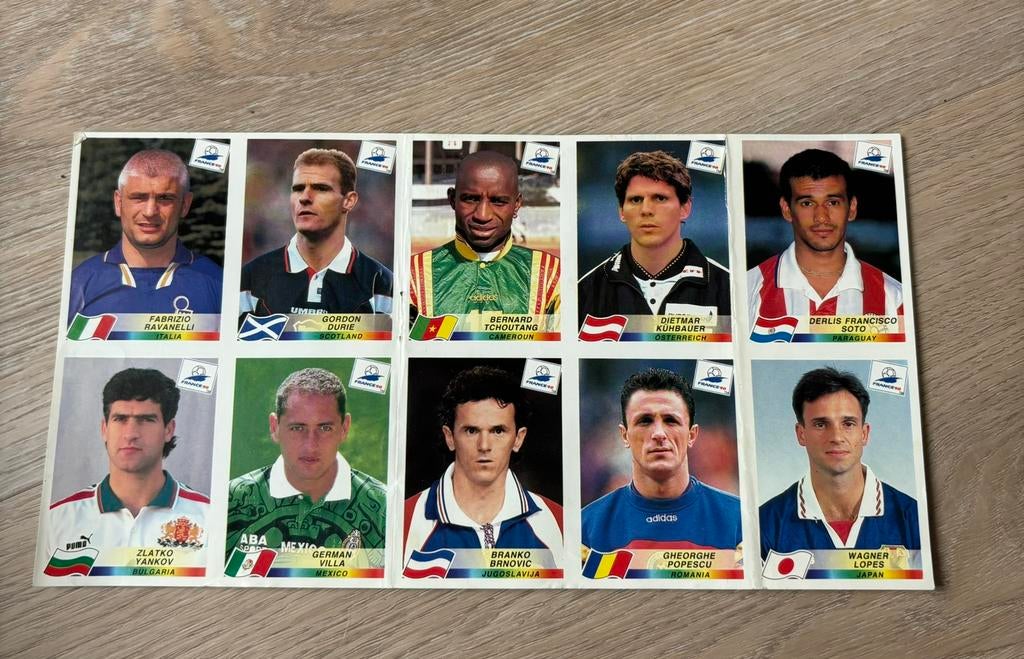 Panini WK 98 Stickervel, Verzamelen, Ophalen of Verzenden, Buitenlandse clubs, Poster, Plaatje of Sticker