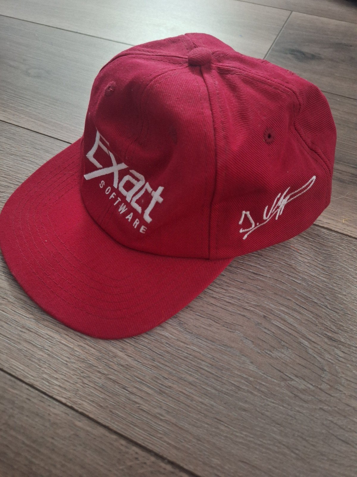 Exact Software F1 cap Jos Verstappen jaren '90, Ophalen of Verzenden, Gebruikt, Formule 1