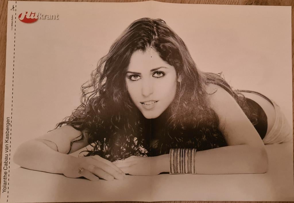 Mooie poster (A3) JOLANTHE CABAU VAN KASBERGEN, Verzamelen, Rechthoekig Liggend, Ophalen of Verzenden, Zo goed als nieuw, A1 t/m A3