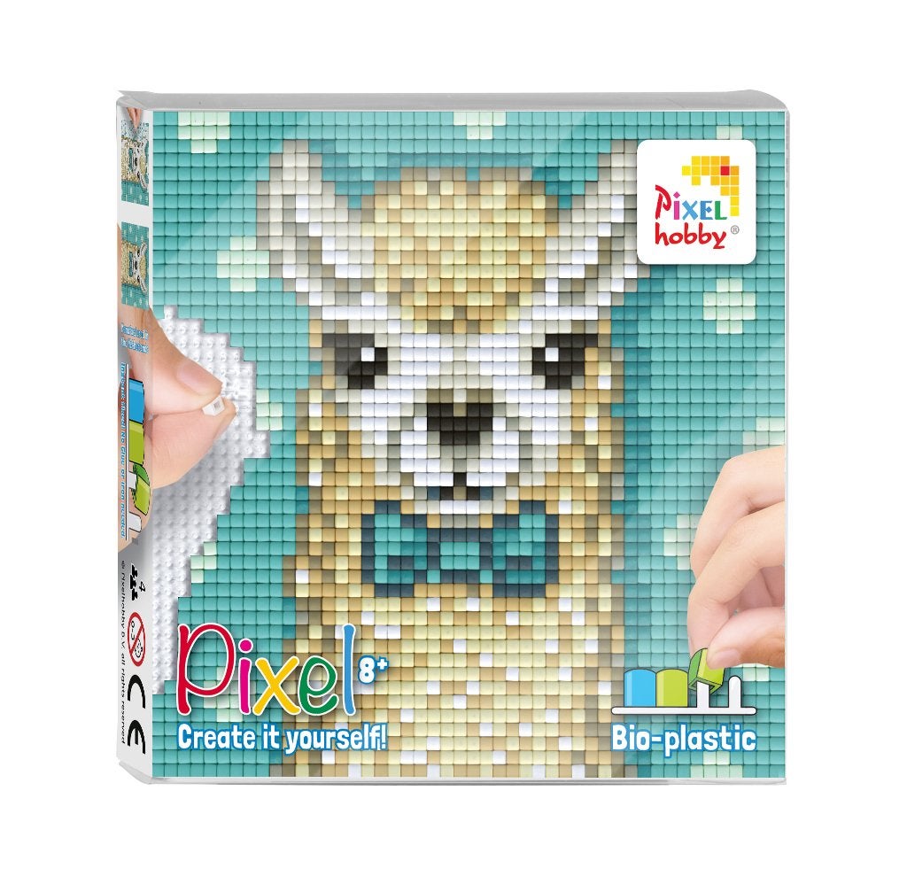 Pixelhobby Create it yourself set 44021 alpaca 12 x 12 cm, ., Dieren, Nieuw, Ophalen of Verzenden