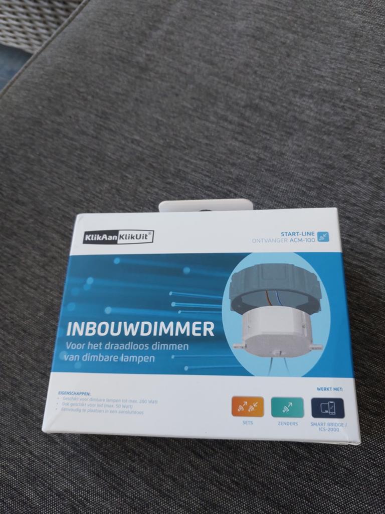 KlikAanKlikUit Inbouwdimmer ACM-100 - Nieuw in doos, Ophalen of Verzenden, Nieuw, Modern