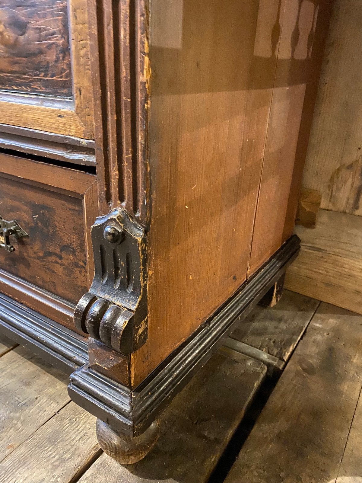 Brocante Franse ladekast landelijke kast, Ophalen