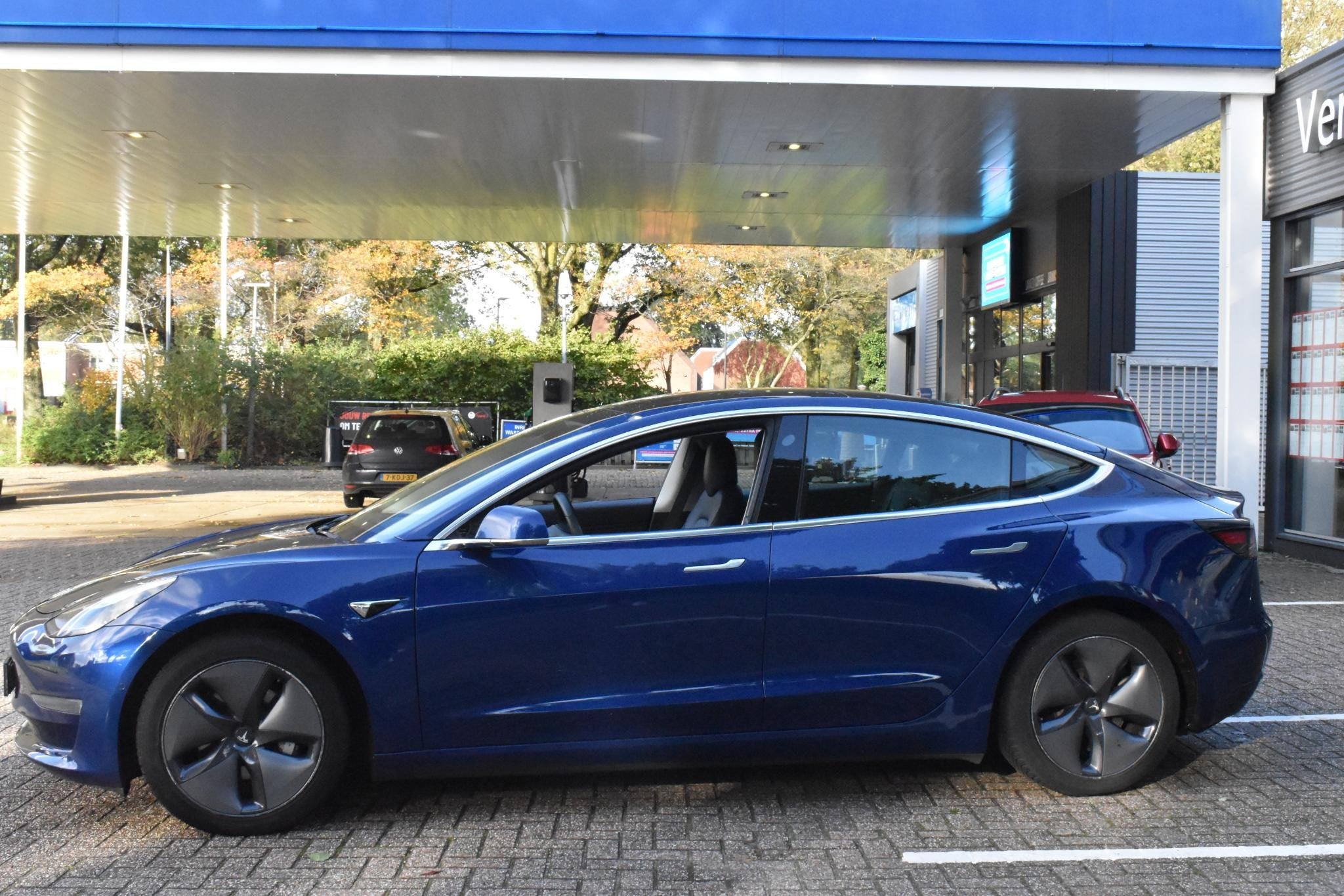 Tesla Model 3 Long Range AWD 75 kWh | 1e Eigenaar | Navi | P, Auto's, Automaat, Stof, Blauw, Origineel Nederlands