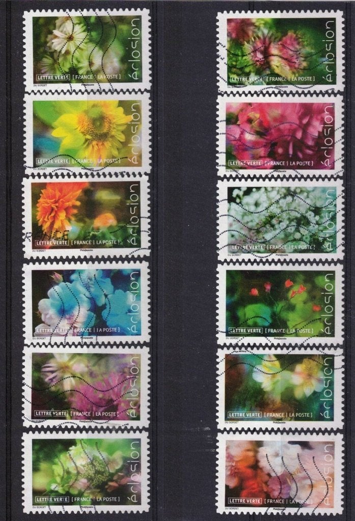 Frankrijk, serie "bloemen" 2019-98, Verzenden, Gestempeld