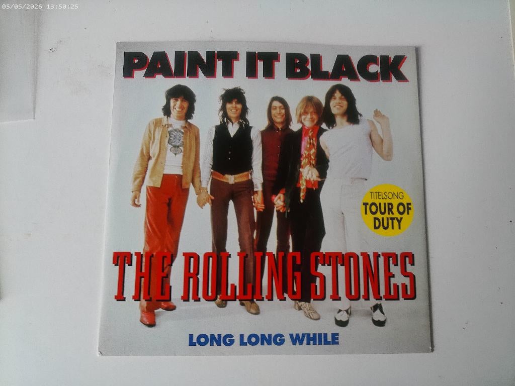 The Rolling Stones - Paint it Black / Long long While, 7 inch, Single, Zo goed als nieuw, Rock en Metal