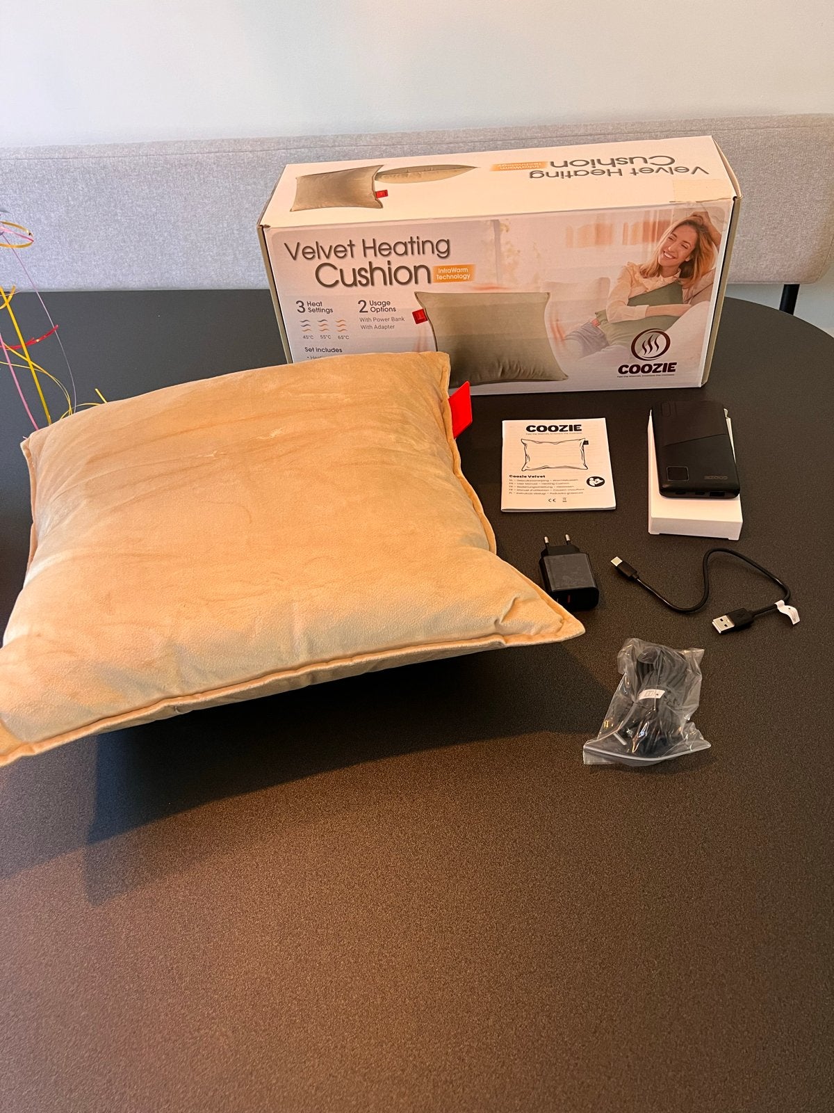 Warmtekussen van Coozie, Overige merken, Beige, Vierkant, Nieuw