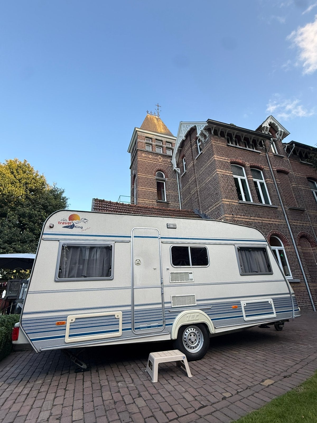 5 persoons TEC TE490K Travel King Caravan, Caravans en Kamperen, Standaardzit, T.E.C., Omvormbare zithoek, Particulier