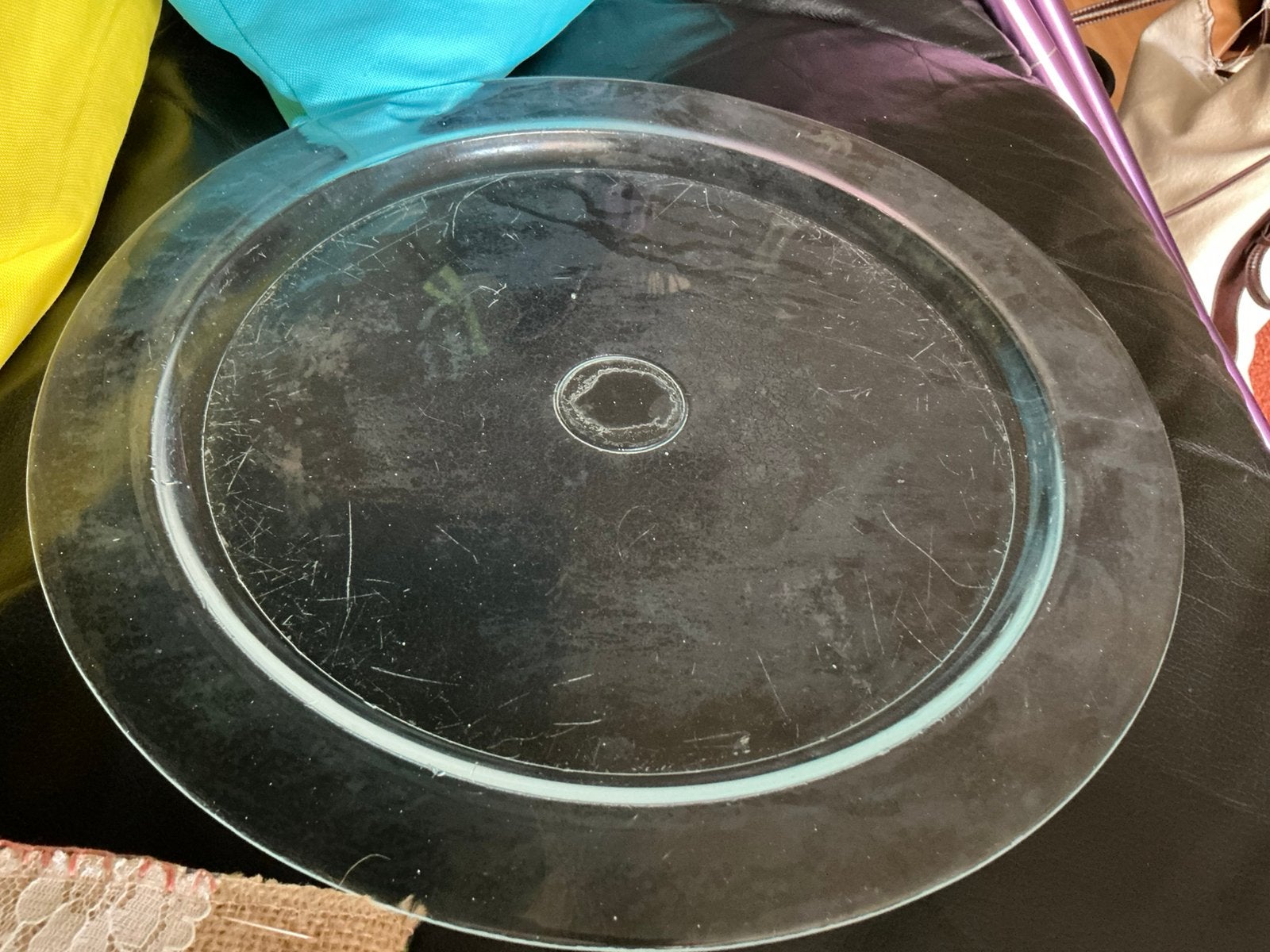 Glasplaat Magnetron 32 doorsnee middenin 24cm 🌺 zie info, Witgoed en Apparatuur, Magnetrons, Ophalen, Zo goed als nieuw