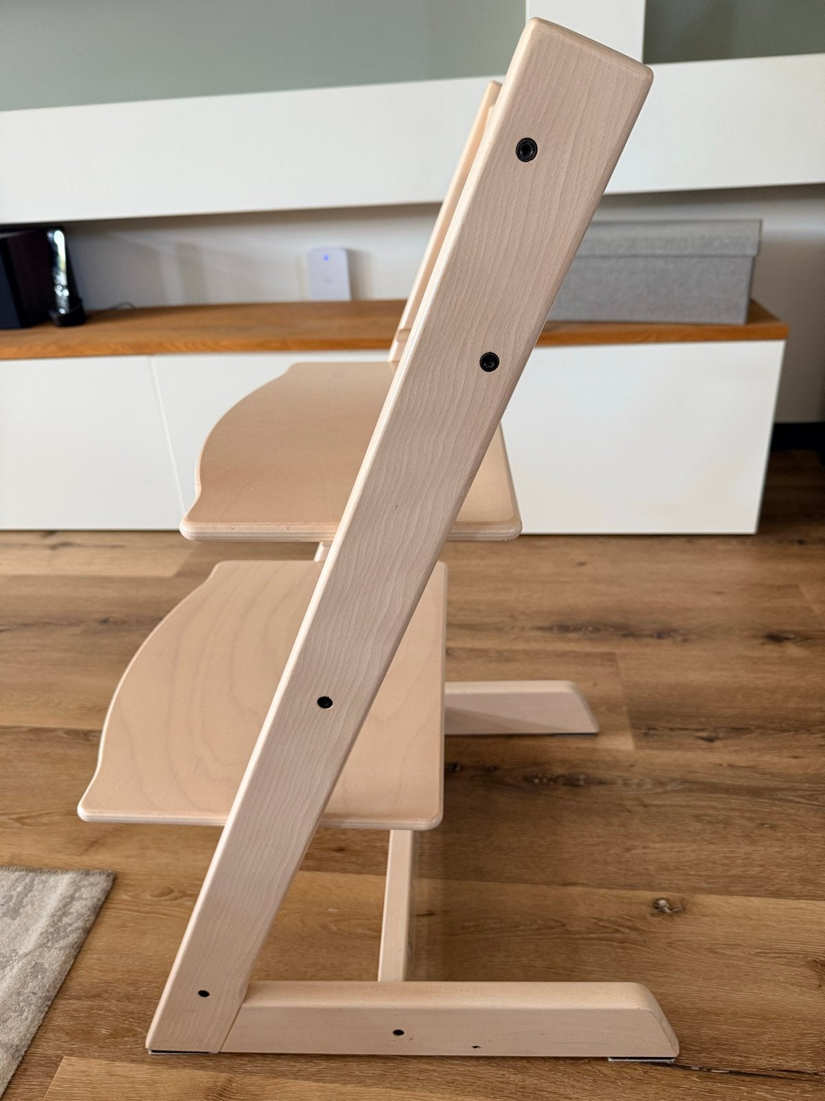 Stokke Tripp Trapp kinderstoel - Naturel, Ophalen, Gebruikt, Meegroeistoel, Aanschuifbaar