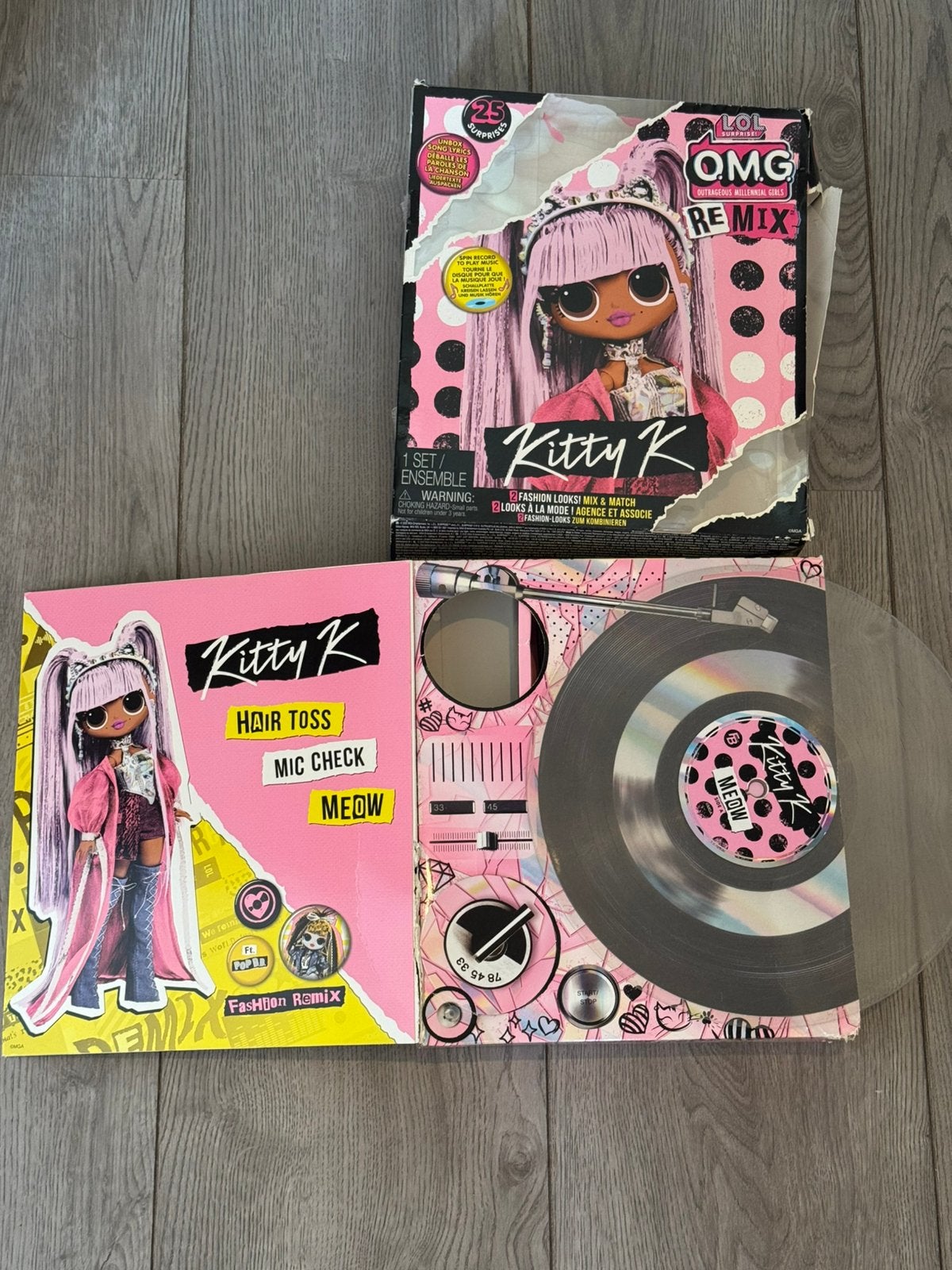 Lol surprise omg pop kitty k met little sister, Kinderen en Baby's, Speelgoed | Poppen, Ophalen, Zo goed als nieuw, Overige typen