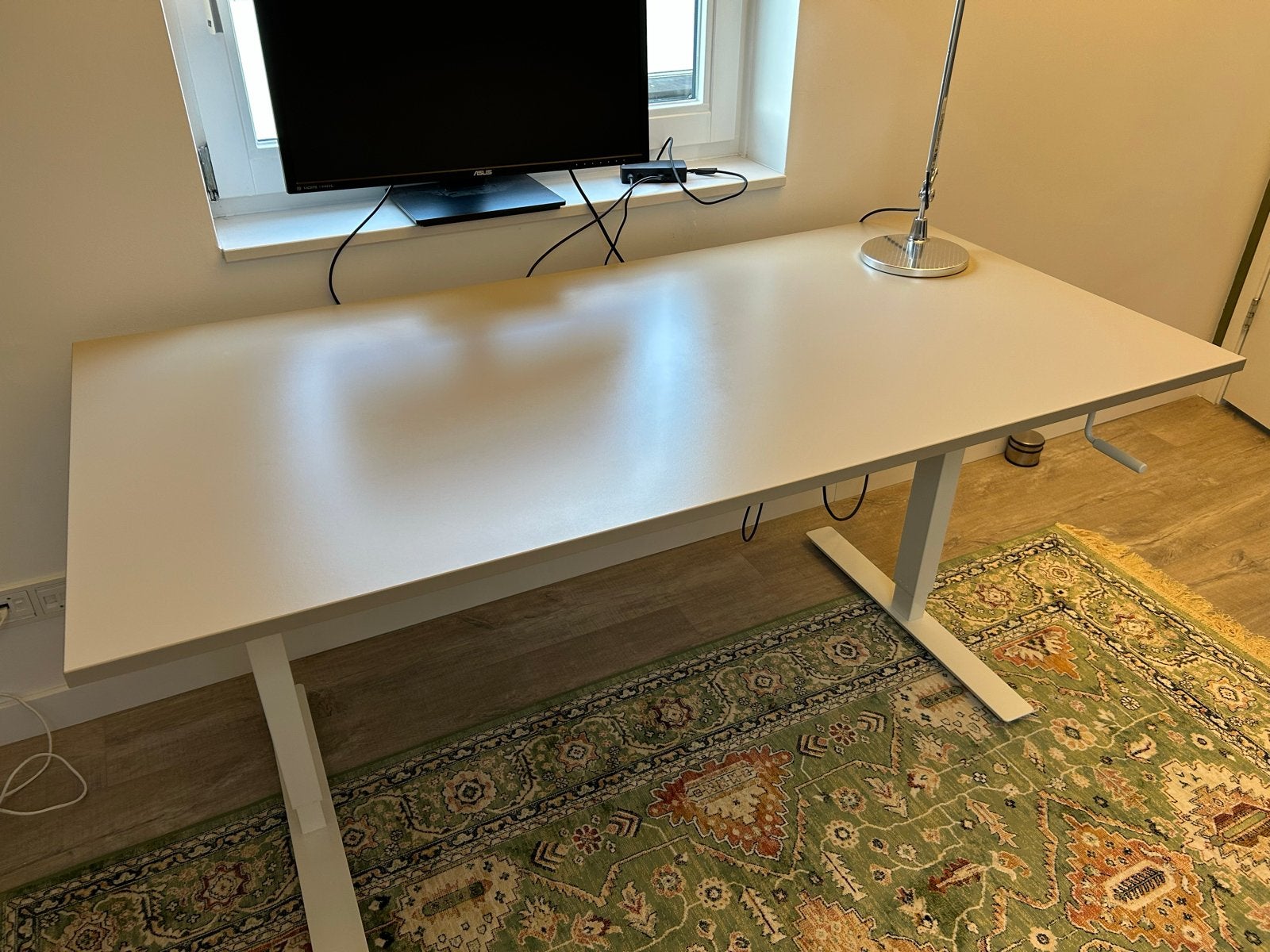 IKEA Trotten Bureaublad kleur beige, Huis en Inrichting, Ophalen, Overige typen, 160 cm, Spaanplaat of MDF