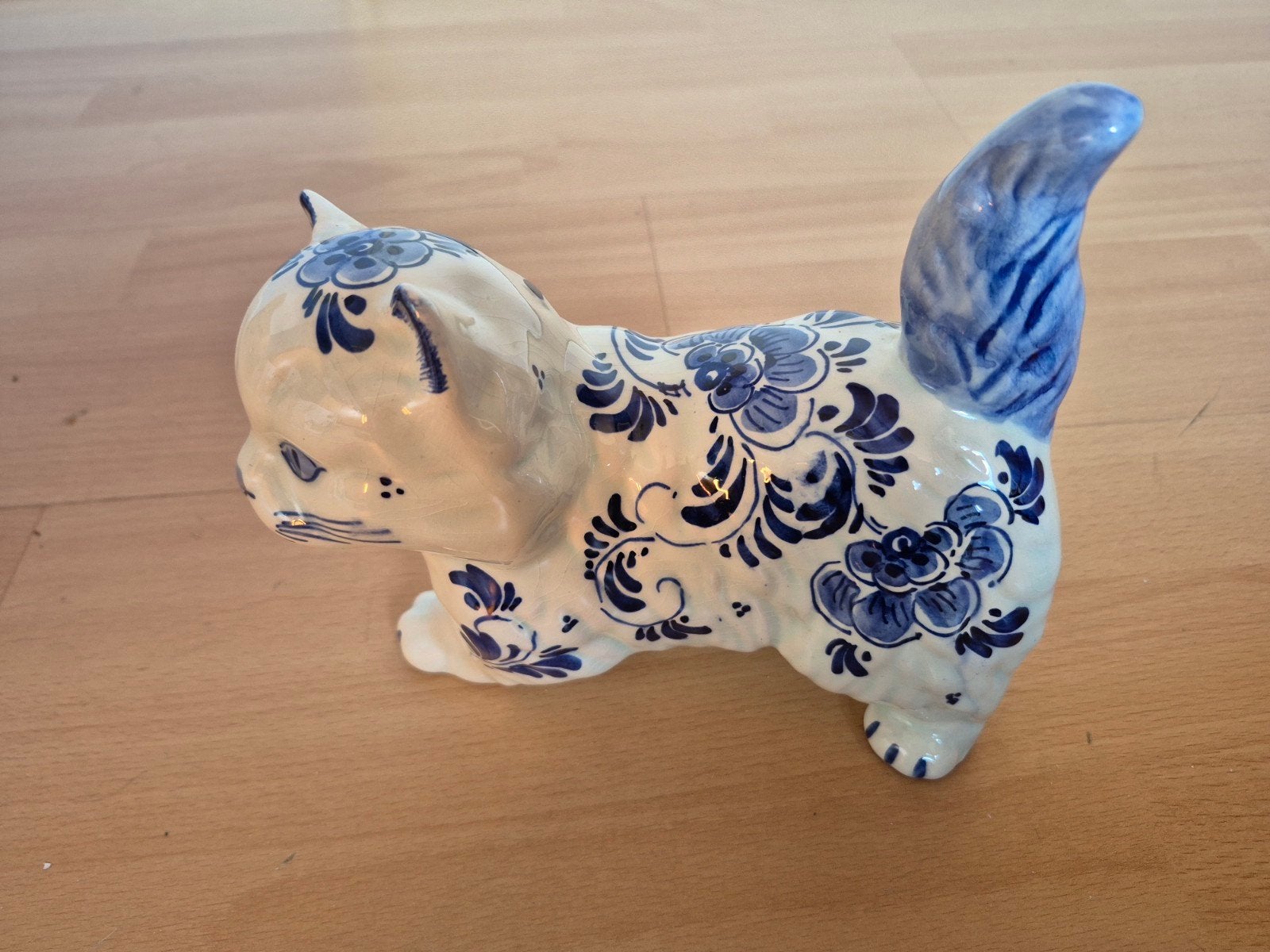 Delftsblauwe Poes Kat, Verzamelen, Ophalen of Verzenden, Zo goed als nieuw, Dier