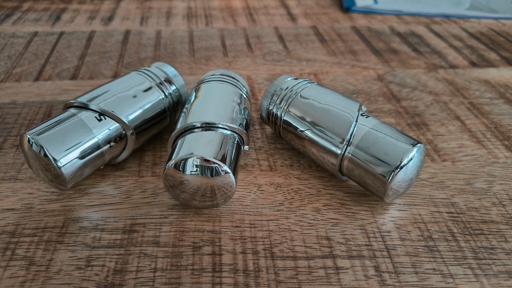 3x aluminium radiatorknop, 30 tot 80 cm, Radiator, Ophalen of Verzenden, Zo goed als nieuw