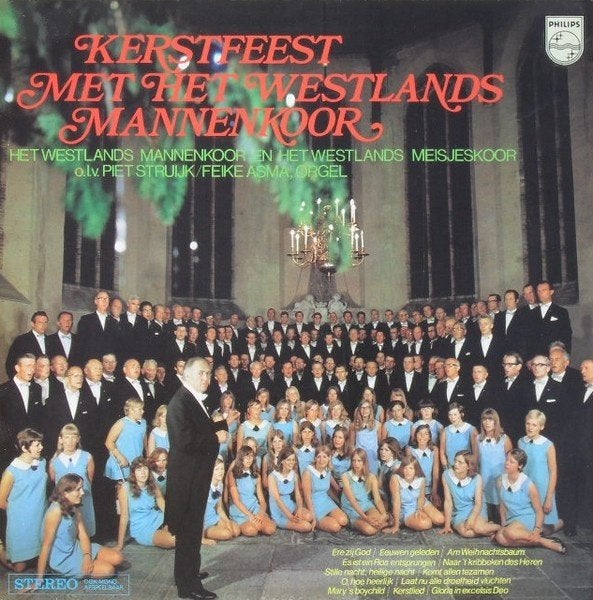 LP Kerstfeest Met Het Westlands Mannenkoor - erg mooi, LP, Ophalen of Verzenden, Zo goed als nieuw, 12 inch