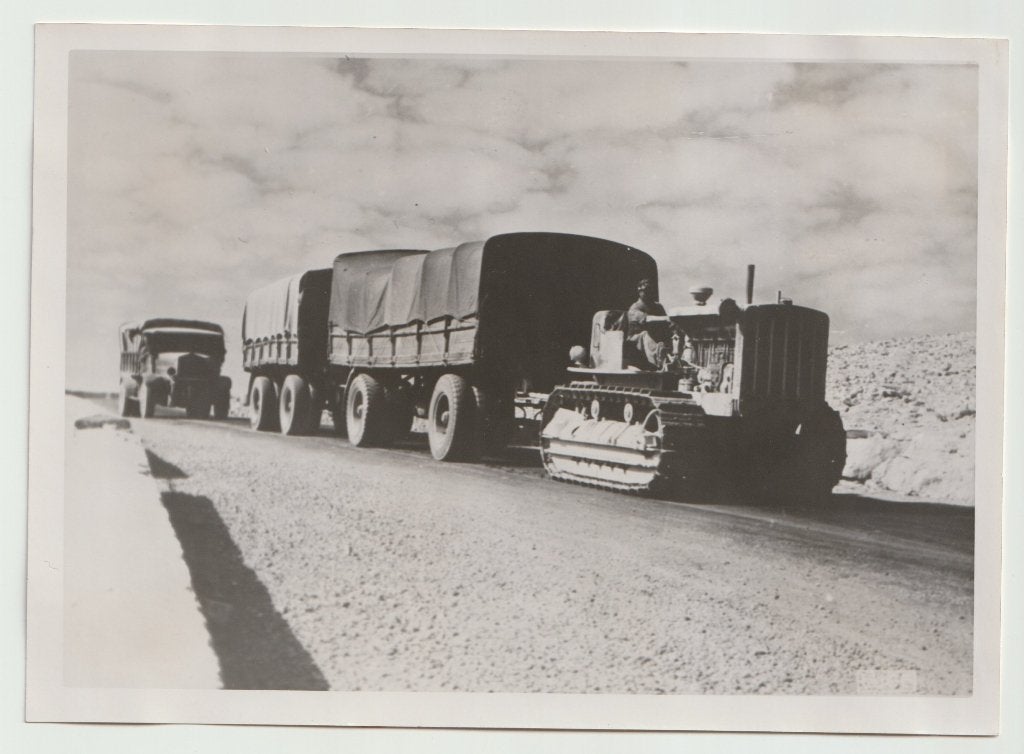 Persfoto 02 - Strijd aan het Libische Front 1941, Verzamelen, Ophalen of Verzenden, Landmacht, Duitsland, Foto of Poster