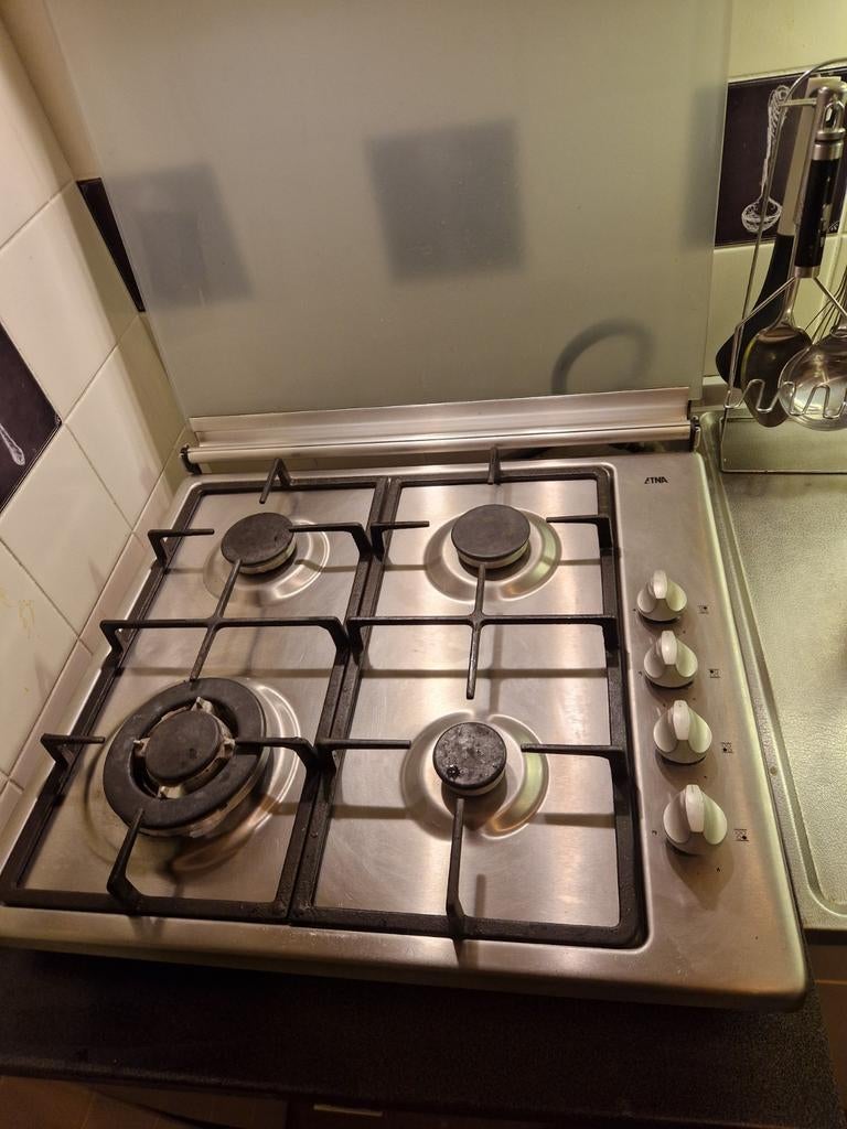 Etna gasfornuis kookplaat los 4 pitten, Witgoed en Apparatuur, Fornuizen, Gebruikt, Minder dan 85 cm, Gas, 4 kookzones