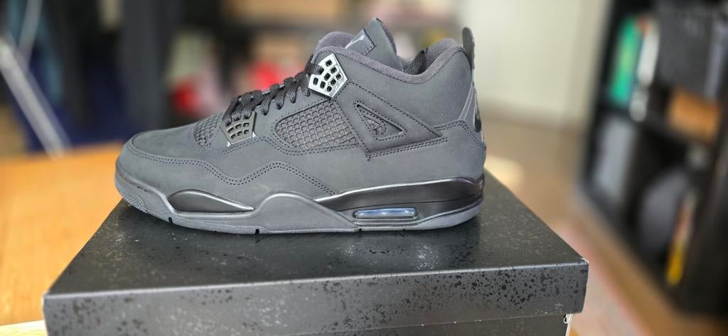 Jordan 4 Black Cat - Maat 48.5 - Nieuw met aankoopbewijs, Kleding | Heren, Schoenen, Zwart, Nieuw, Ophalen of Verzenden, Sneakers of Gympen