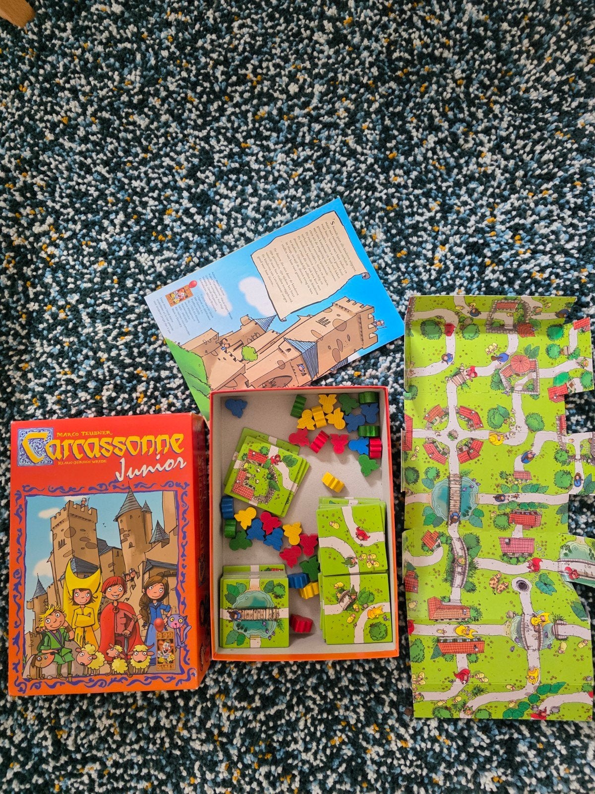 Carcassonne Junior bordspel - Zo goed als nieuw, Drie of vier spelers, Ophalen of Verzenden, Zo goed als nieuw, 999 Games