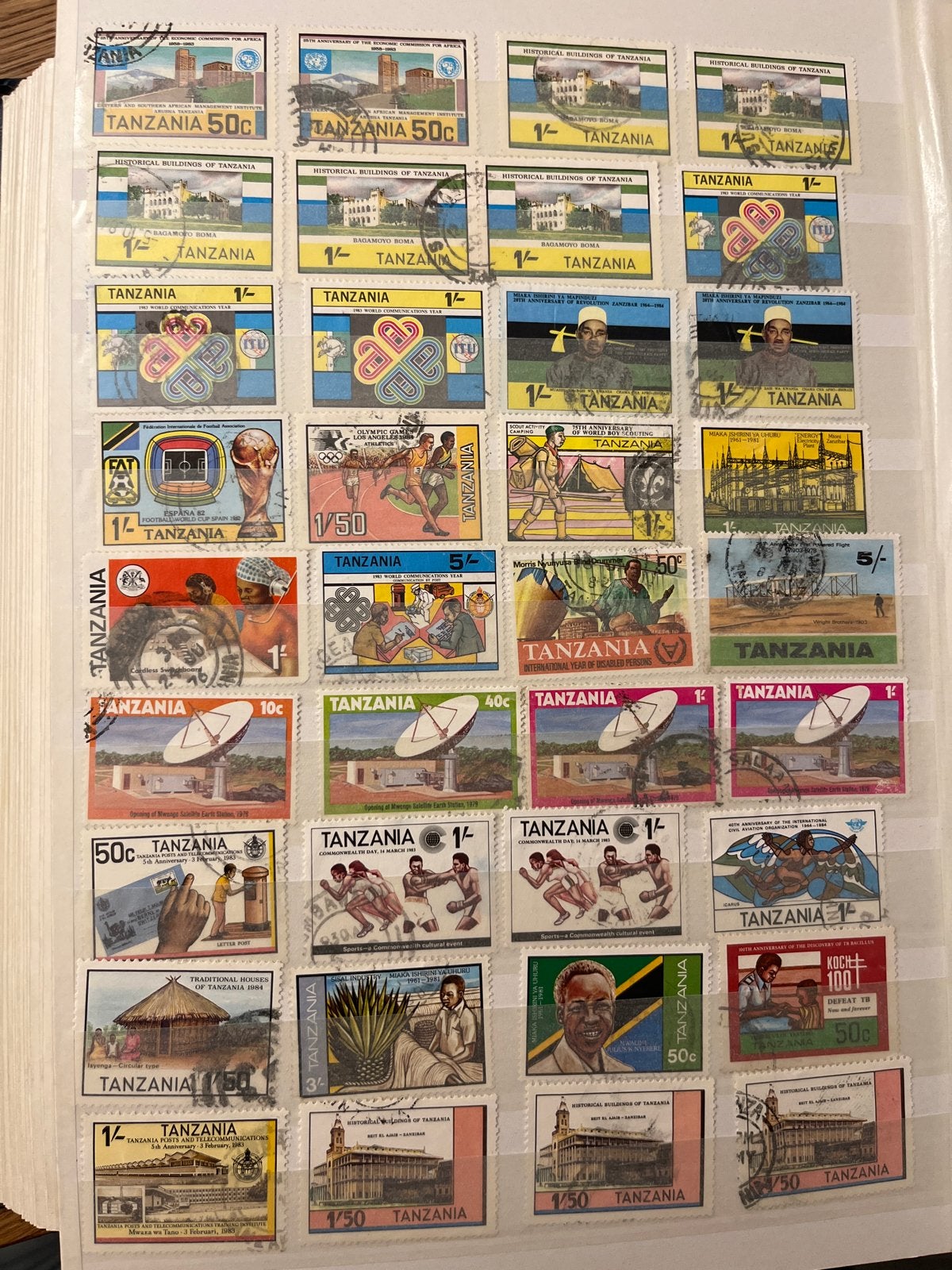 Verzameling postzegels Tanzania en Kenia, Ophalen of Verzenden, Tanzania, Gestempeld