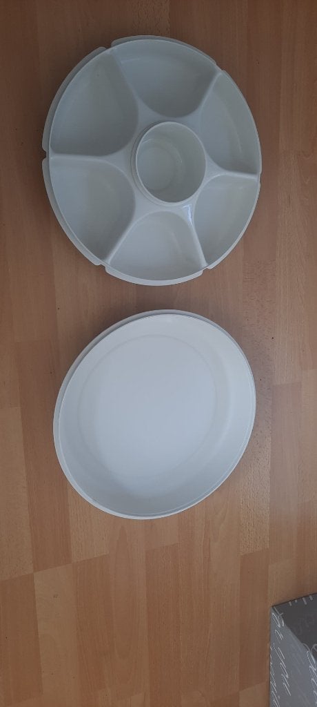 tupperware schaal, Ophalen, Zo goed als nieuw, Crème, Schaal