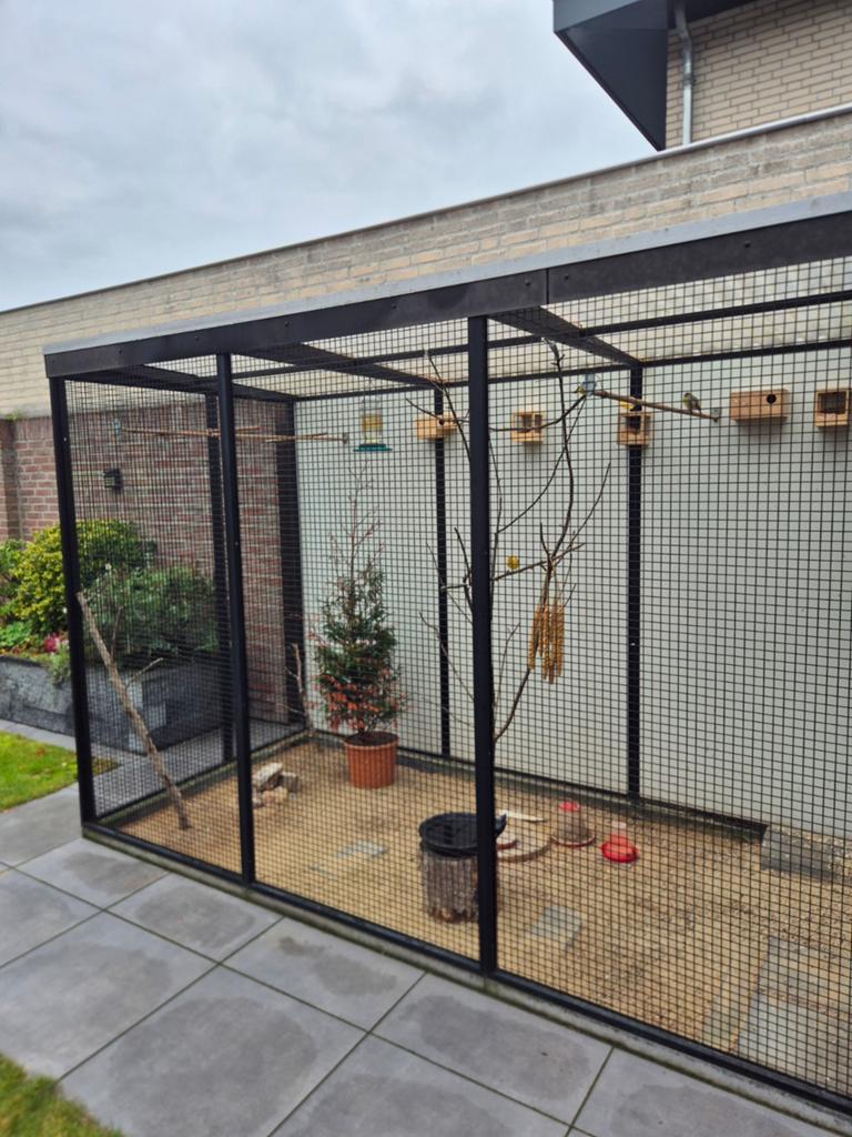 Vogel volière, Dieren en Toebehoren, Ophalen of Verzenden, Gebruikt, Aluminium, Volière