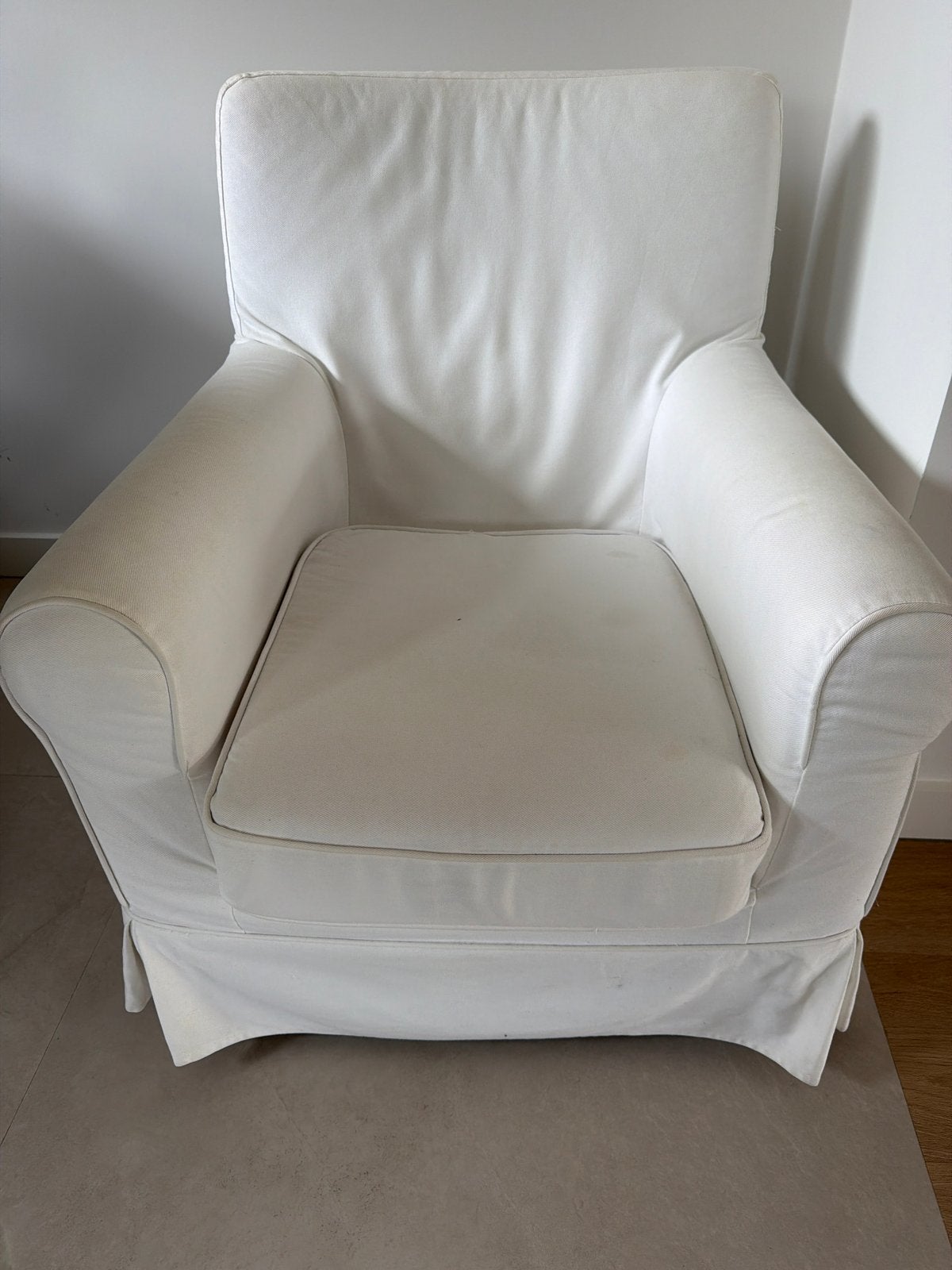 IKEA Fauteuil wit, Ophalen, Gebruikt, Stof, 75 tot 100 cm