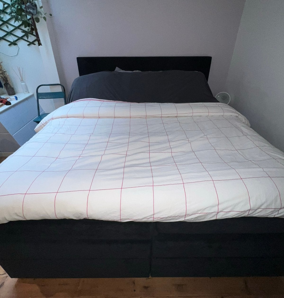 Heerlijke grote boxspring 180x200 met extra opbergruimte, Gebruikt, Tweepersoons, Ophalen of Verzenden, 180 cm