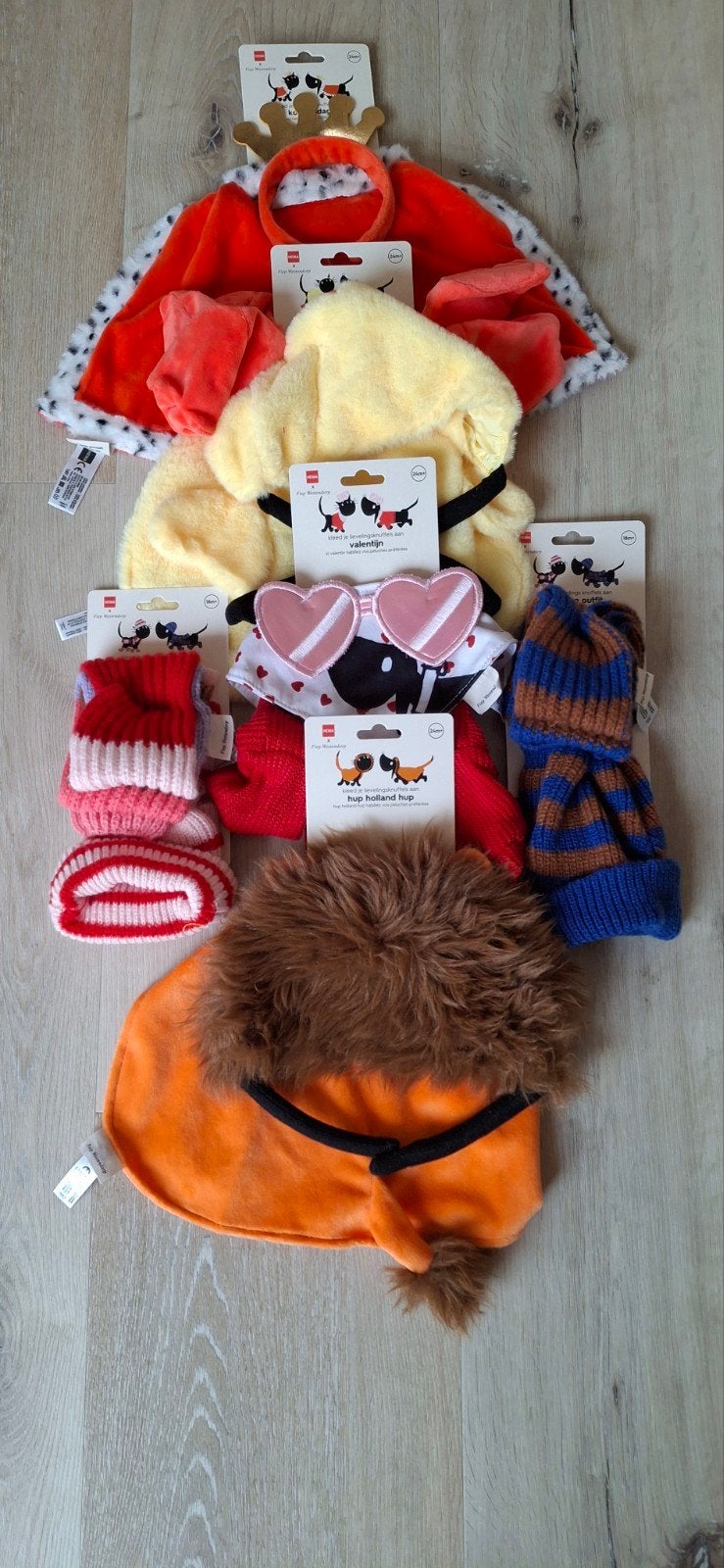 Hema Knuffel Accessoires: Koningsmantel, Leeuwenmuts, Mutsje, Hema, Overige karakters, Overige typen, Nieuw
