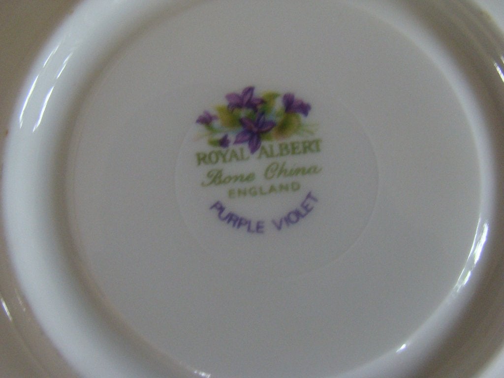 1x Kop-en-schotel, Royal Albert, PURPLE VIOLET, Heren, gaaf, Ophalen of Verzenden