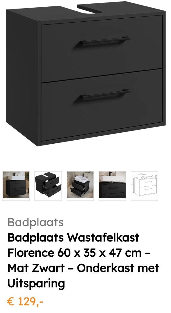 Nieuw wastafelmeubel(verkeerde maat gekocht), Huis en Inrichting, Ophalen, Overige typen, Nieuw, 50 tot 100 cm