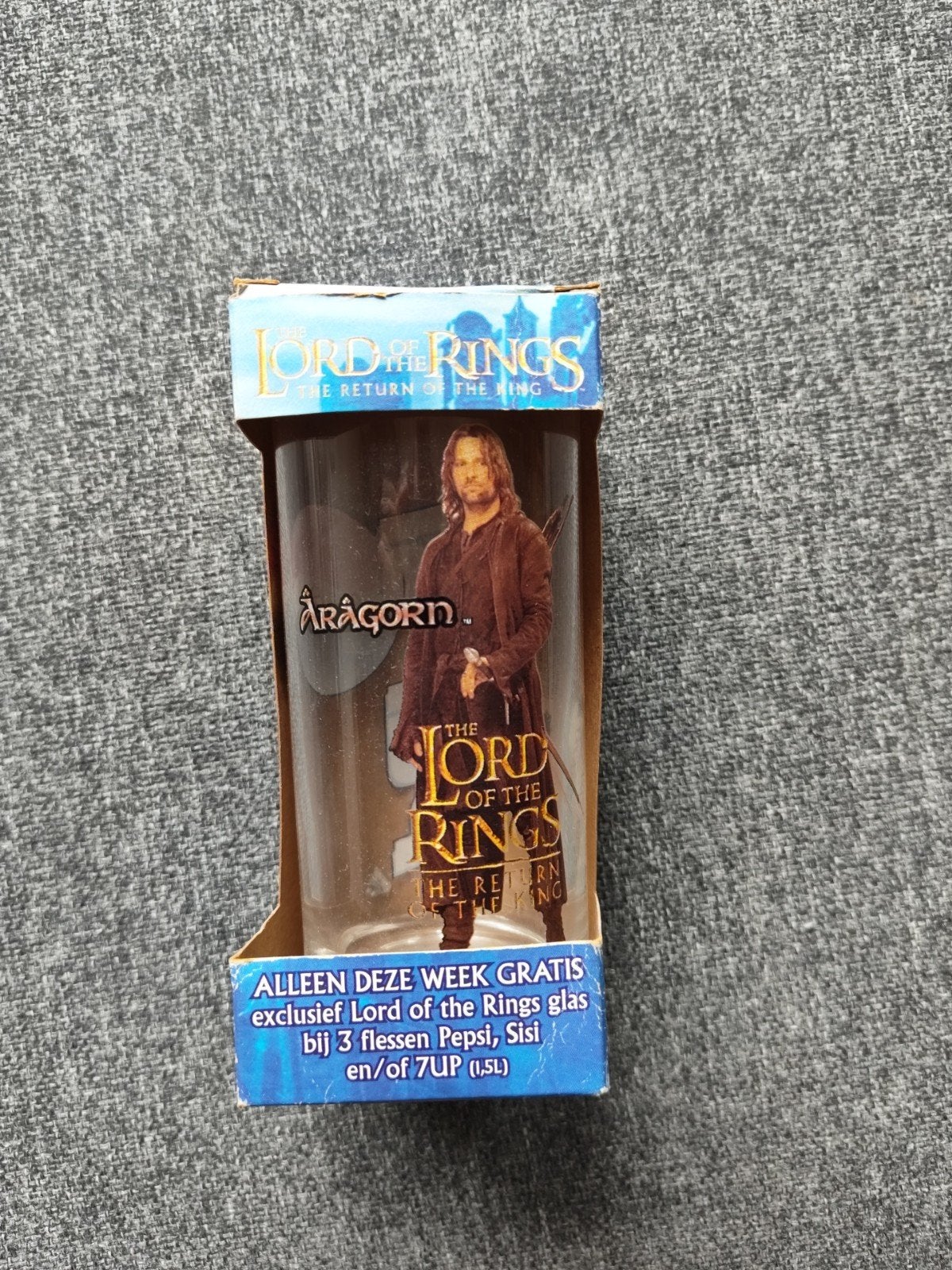 Lord of the Rings Aragorn glas - Pepsi, Verzamelen, Ophalen of Verzenden