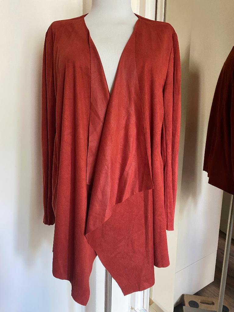 vestje Pull&Bear L 44/46 brique suedine, Bruin, Pull&Bear, Maat 42/44 (L), Ophalen of Verzenden