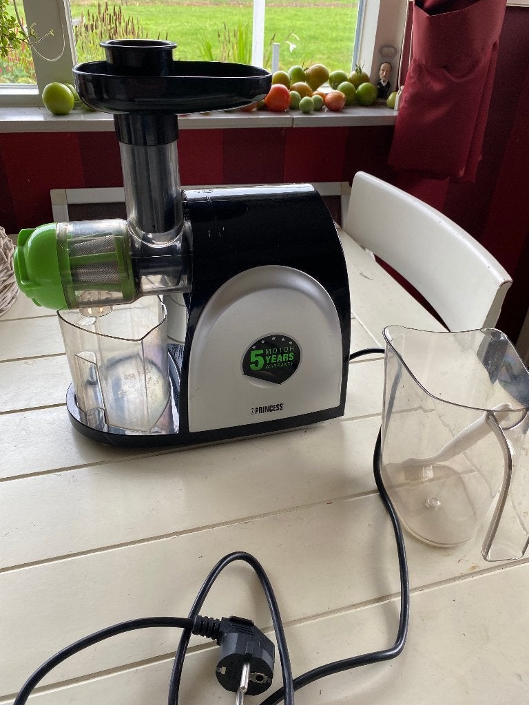Princess Slowjuicer (sapcentrifuge), Ophalen of Verzenden, Zo goed als nieuw, Elektrisch, Slowjuicer
